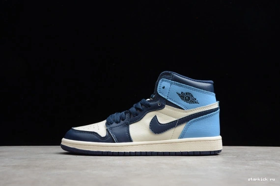 University Obsidian (555088-140) 1 Blue Kid Kids 555088-140 Air Jordan 0814